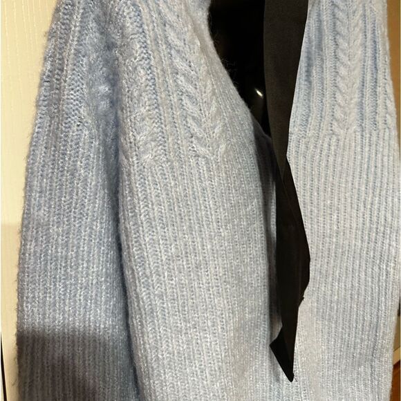 FRNCH Paris Sweater Frnch Paris Bow Back Cable Knit Sweater Size M L NWT - Picture 8 of 16